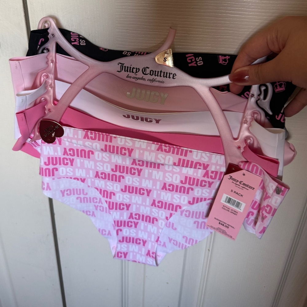 Juicy couture panties 5pk small seamless